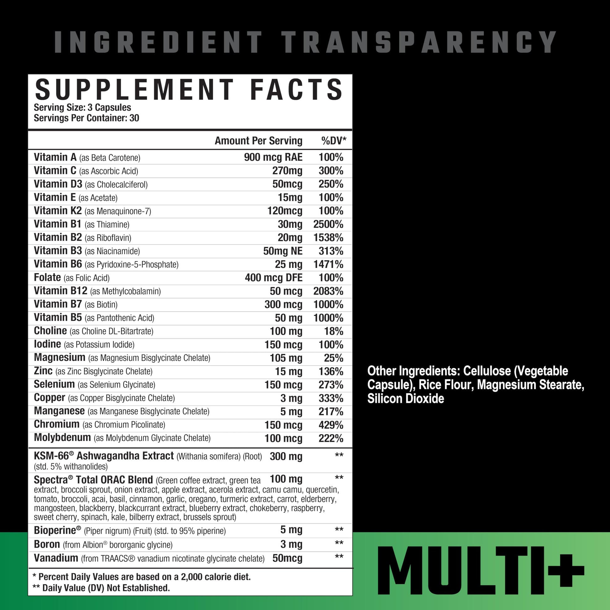 Envase Axe & Sledge Multi Plus multivitaminico
