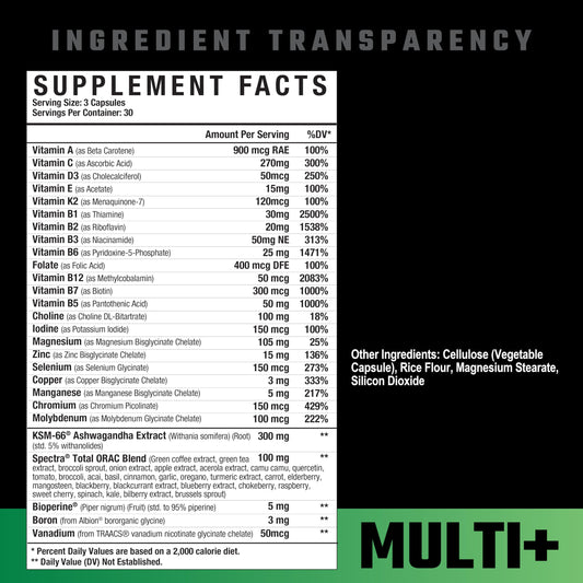 Envase Axe & Sledge Multi Plus multivitaminico