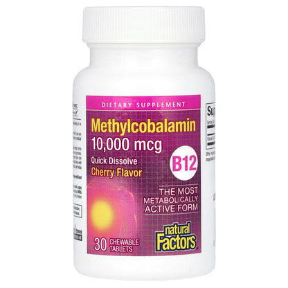 Envase de B12 Metilcobalamina Natural Factors