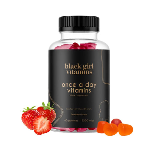 Envase de Black Girl Vitamins gomas para mujer