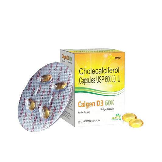 envase cápsulas genone calgen d3 60000 iu