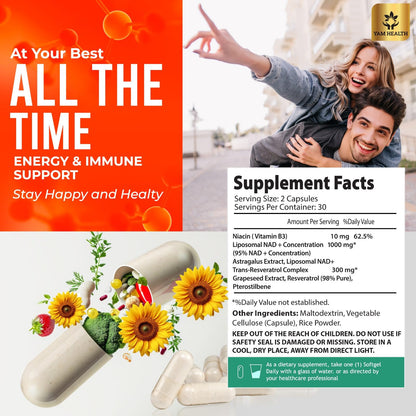 Envase de cápsulas NAD+ Liposomal de alta calidad