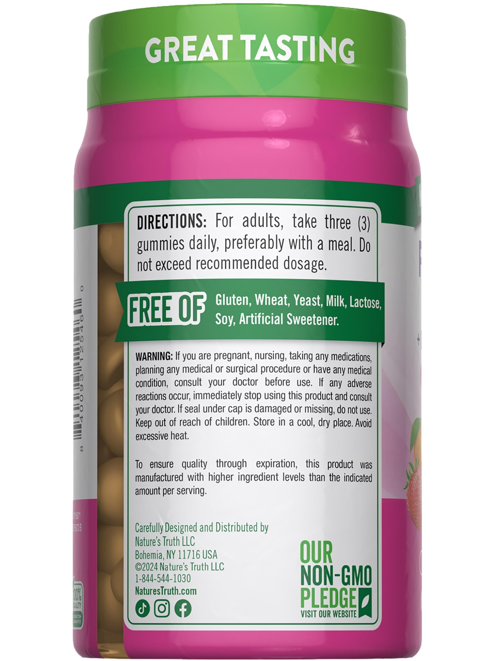 Envase completo de Gomitas Prenatales Nature's Truth