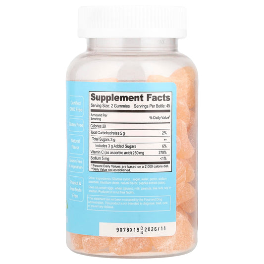 Envase Doctor's Finest gomitas vitamina c 250 mg por porción