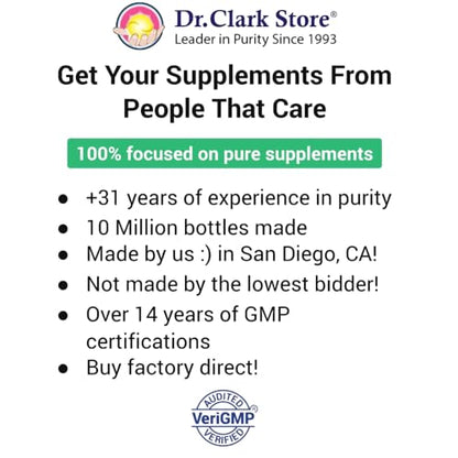 Envase Dr Clark suplemento vitamina b1 sin gluten ni lácteos
