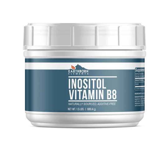 Envase Earthborn Elements Inositol puro 1.5 lb polvo resellable