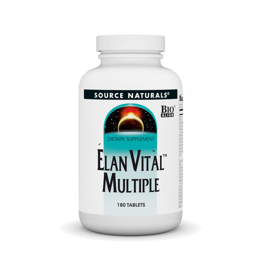Envase de Elan Vital Múltiple de Source Naturals - multivitamínico apoyo total