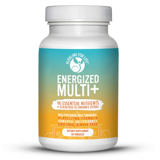 Envase de Energized Multi+ vitaminas y minerales