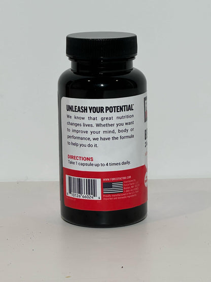 Envase de Force Factor con benfotiamina para apoyo vitamina B1