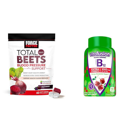 Envase Force Factor Total Beets gomitas para presión arterial