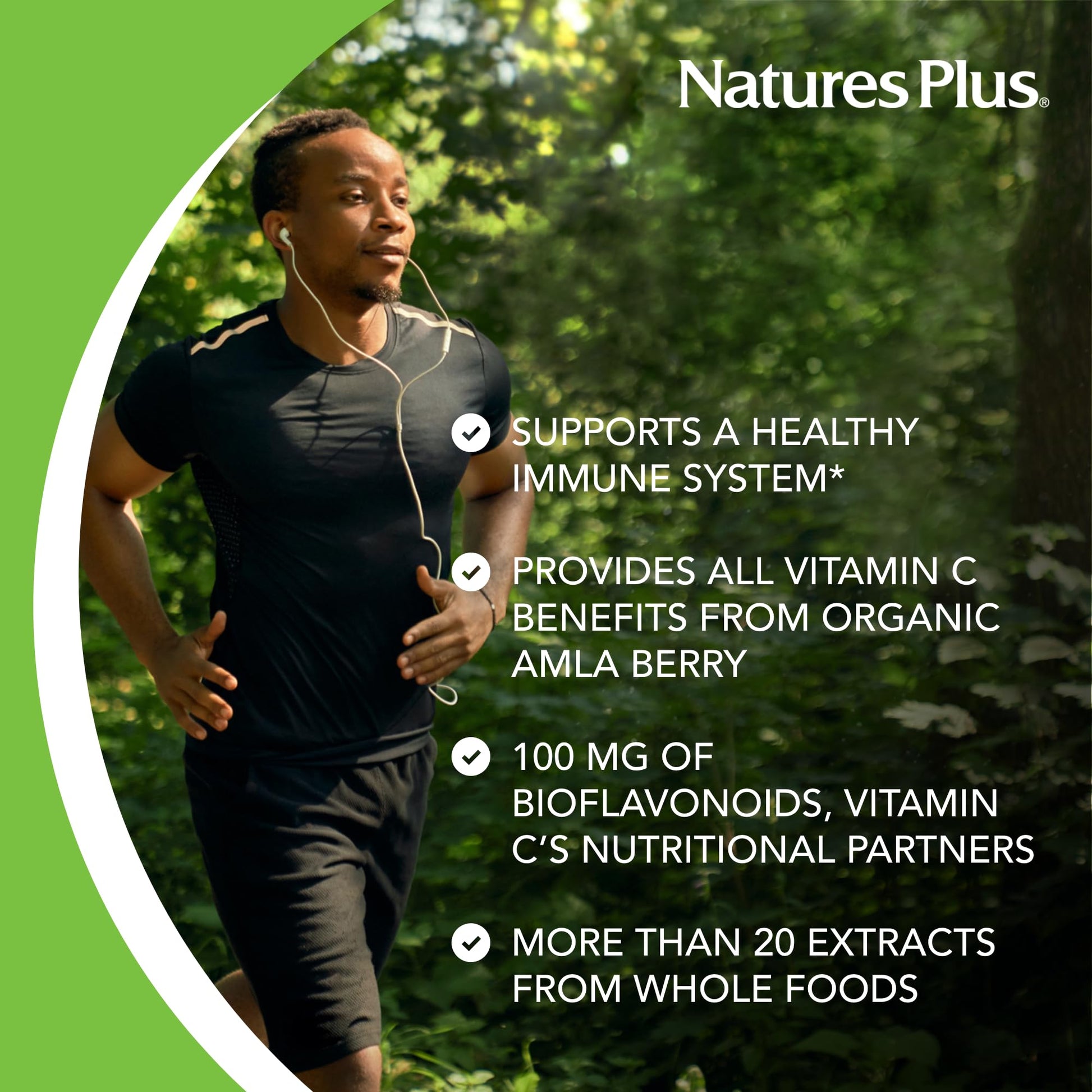 Envase frasco NaturesPlus vitamina c Source of Life Garden