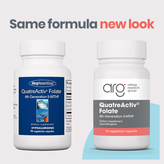 Envase frente QuatreActiv Folato apoyo metilfolato 5-MTHF