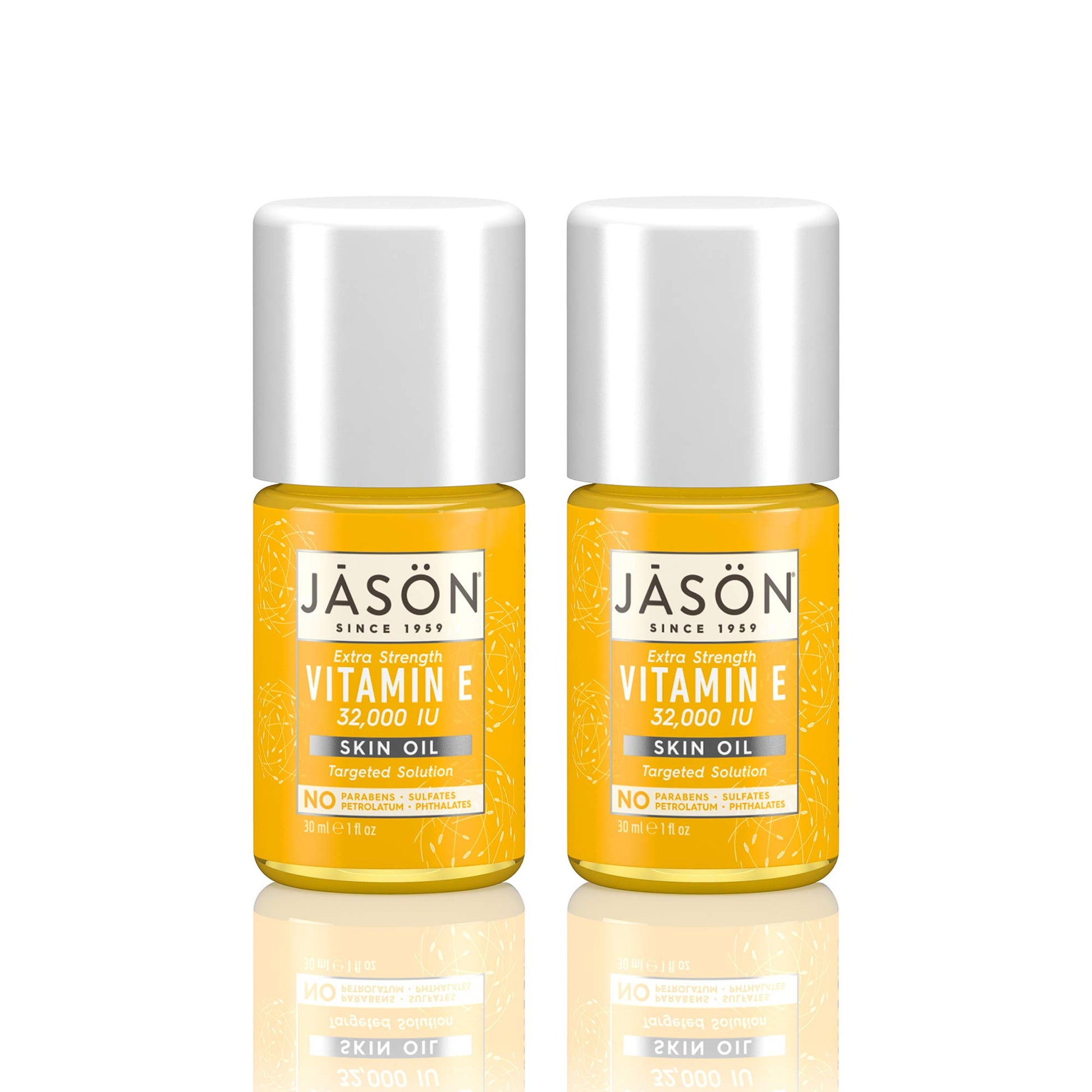 Envase frontal aceite de vitamina e jason piel saludable