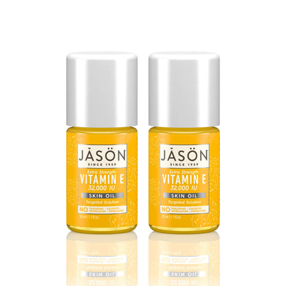 Envase frontal aceite de vitamina e jason piel saludable