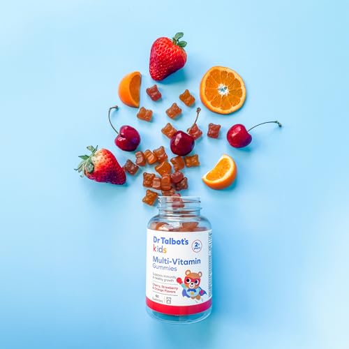 Envase frontal gomitas multivitamínicas Dr. Talbot's niños 2 años en adelante