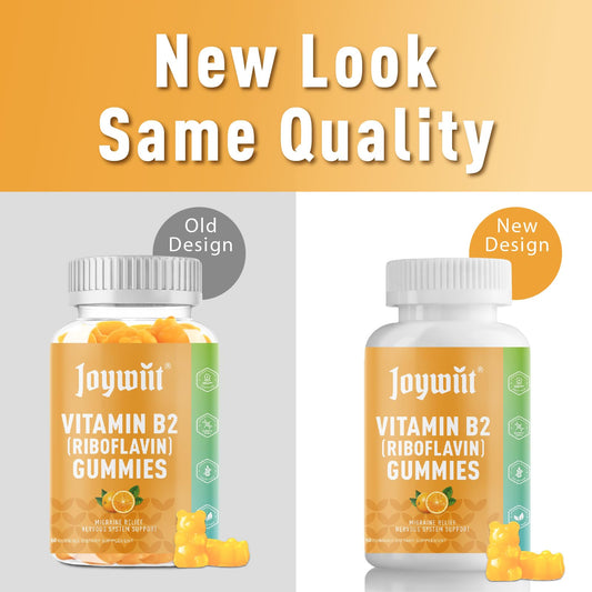 Envase frontal gomitas vitamina b2 Joywiit 400mg