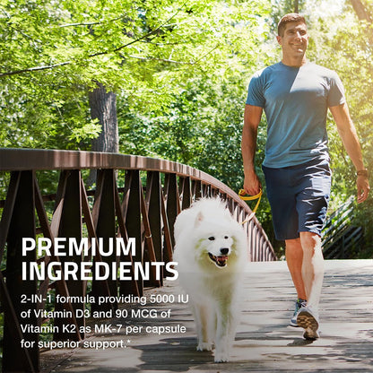 Envase frontal suplemento Bronson vitamina K2 MK7