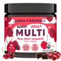 Envase frontal de gominolas multivitamínicas Llama Naturals