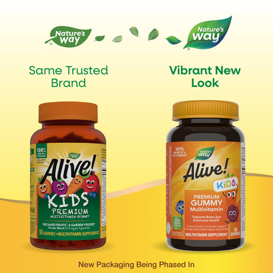 Envase de gominolas multivitamínicas para niños