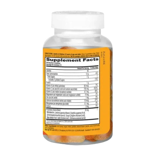 Envase gomitas Airborne con antioxidantes y vitaminas c y e