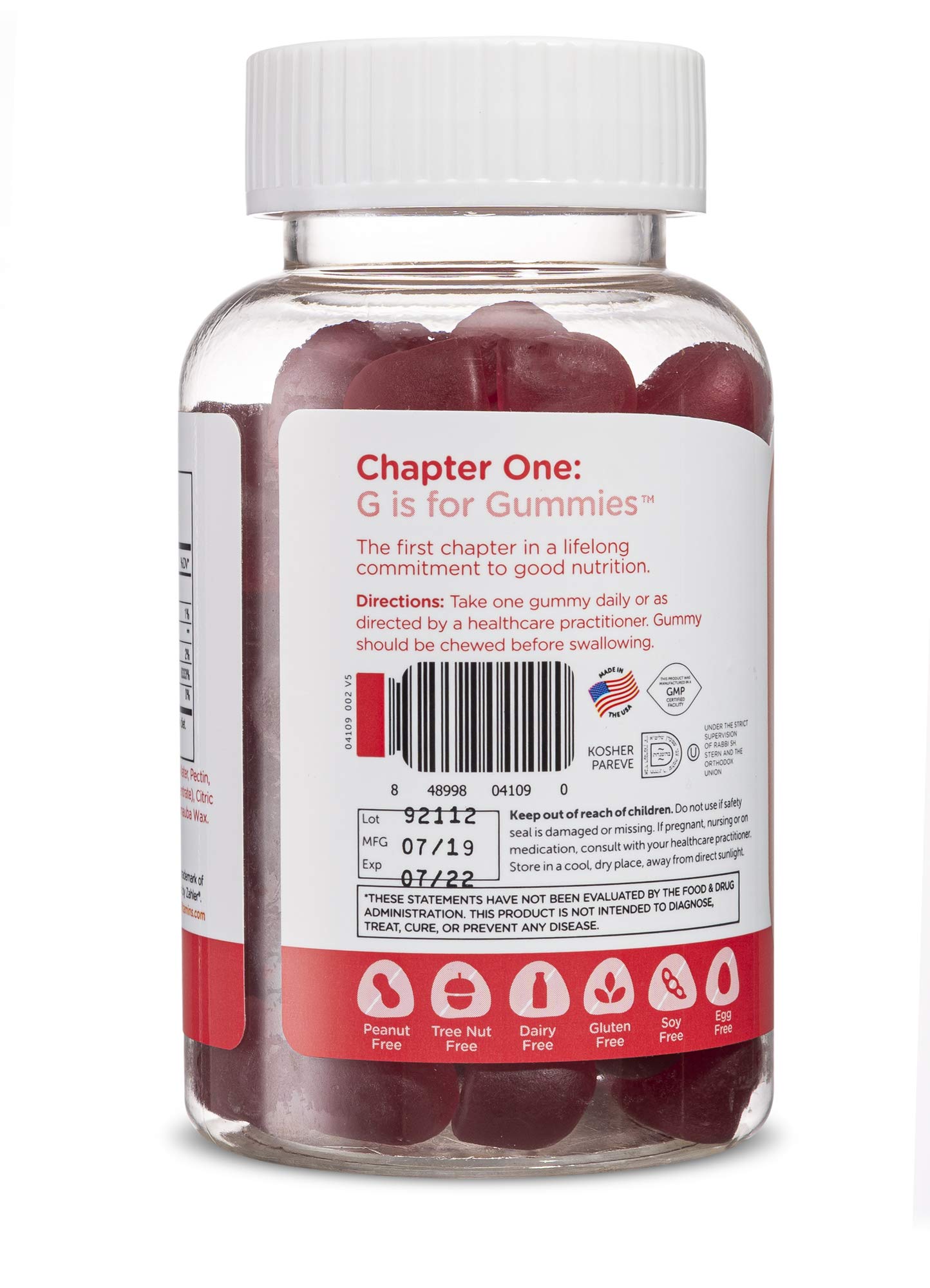 Envase gomitas biotina Zahler certificado kosher