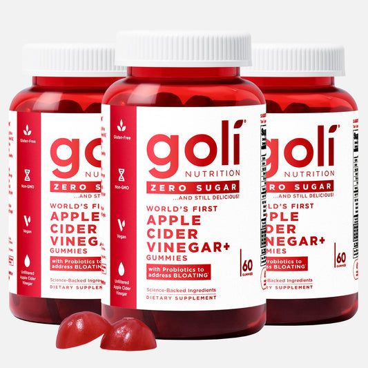 Envase gomitas Goli vinagre manzana sin azúcar vitamina b12