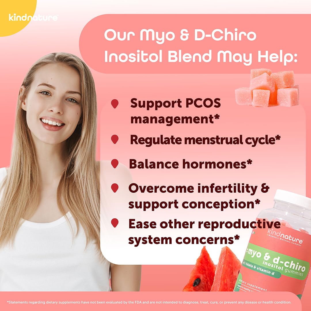 Envase gomitas Kind Nature Myo-Inositol y B2