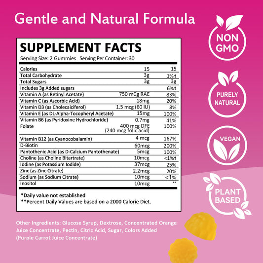 Envase gomitas Laicuherb soporte hormonal y fertilidad