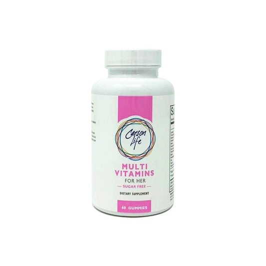 envase de gomitas multivitamínicas para mujeres Carson Life