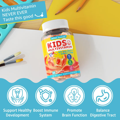 envase gomitas multivitaminicas infantiles sin azúcar
