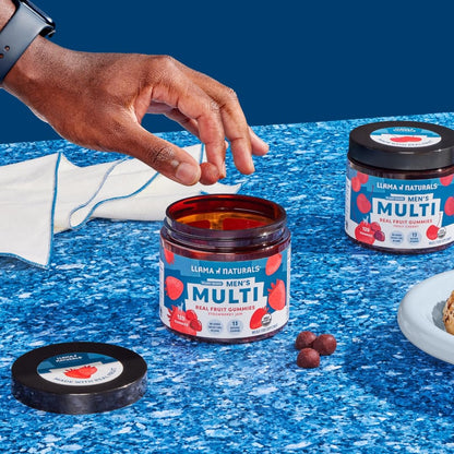 Envase gomitas multivitamínico cherries hombres