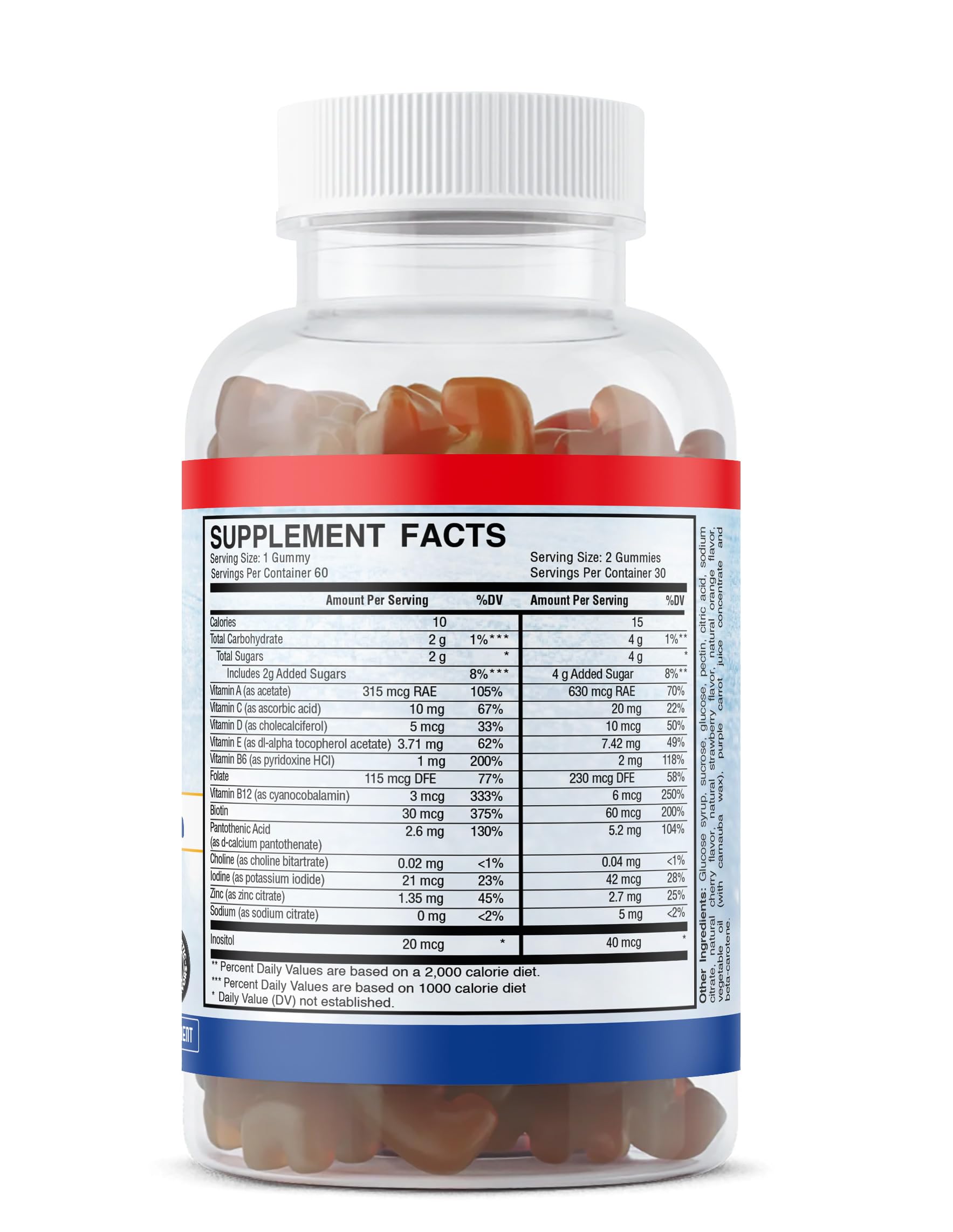 Envase gomitas Slapshot Nutrition vitaminas para niños sin gluten