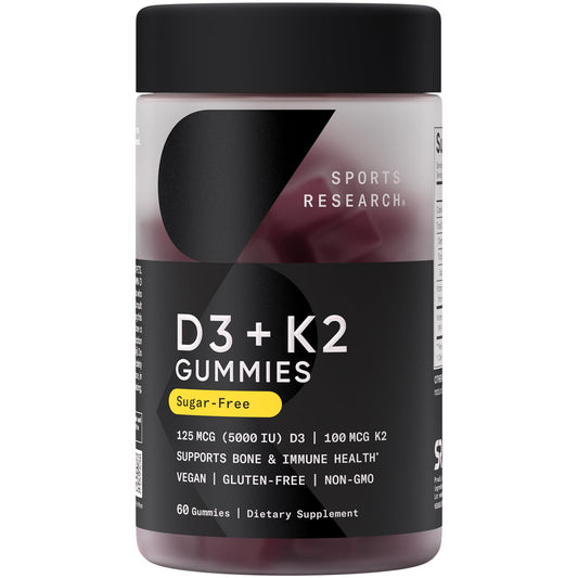 Envase gomitas veganas vitamina d3 k2 Sports Research