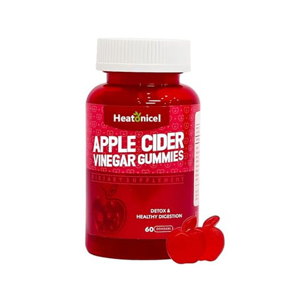 Envase gomitas de vinagre de manzana Heatonicel 60 unidades