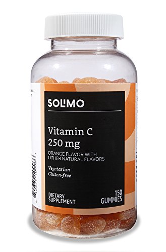 envase gomitas vitamina c solimo 150 piezas naranja