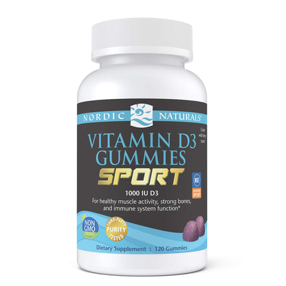 Envase gomitas vitamina d3 nordic naturals sabor baya silvestre