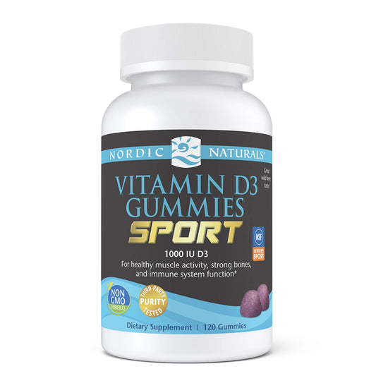 Envase gomitas vitamina d3 nordic naturals sabor baya silvestre