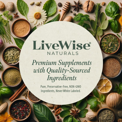 Envase gotas vitamina b12 vegana LiveWise Naturals protección luz