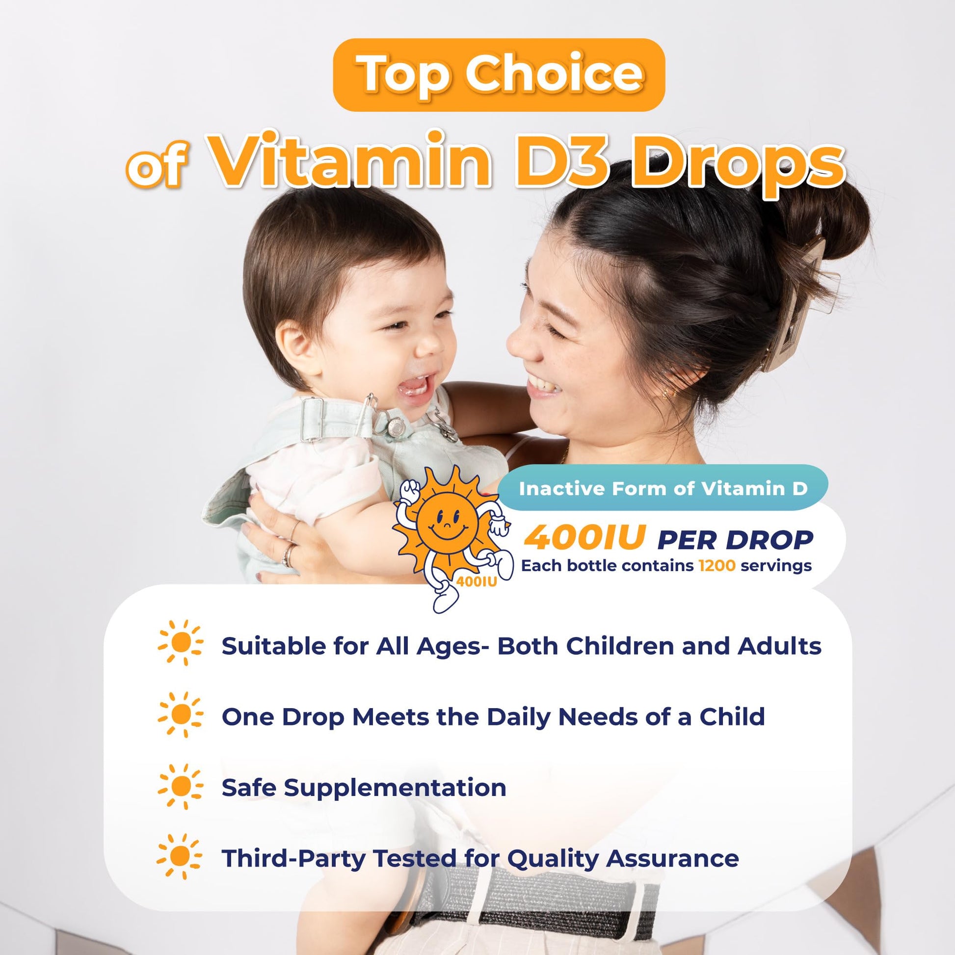Envase de gotas vitamina D3 PHARGOODS+ con etiqueta visible