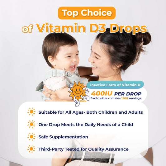 Envase de gotas vitamina D3 PHARGOODS+ con etiqueta visible