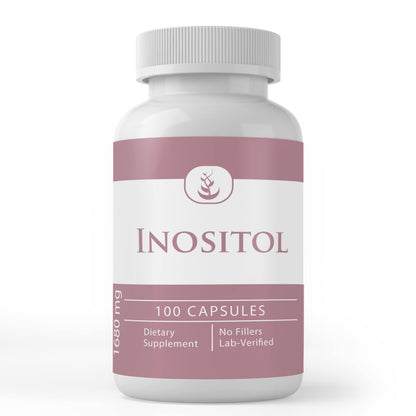 Envase de Inositol PURE ORIGINAL INGREDIENTS 100 cápsulas