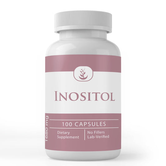 Envase de Inositol PURE ORIGINAL INGREDIENTS 100 cápsulas