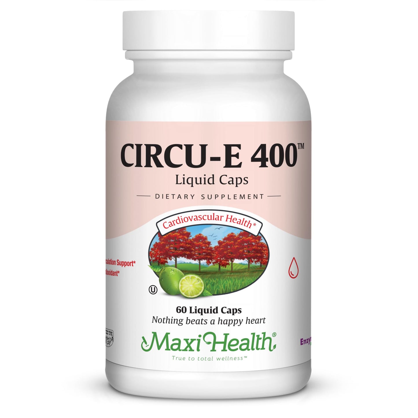 Envase de Maxi Circu E 400 60 cápsulas