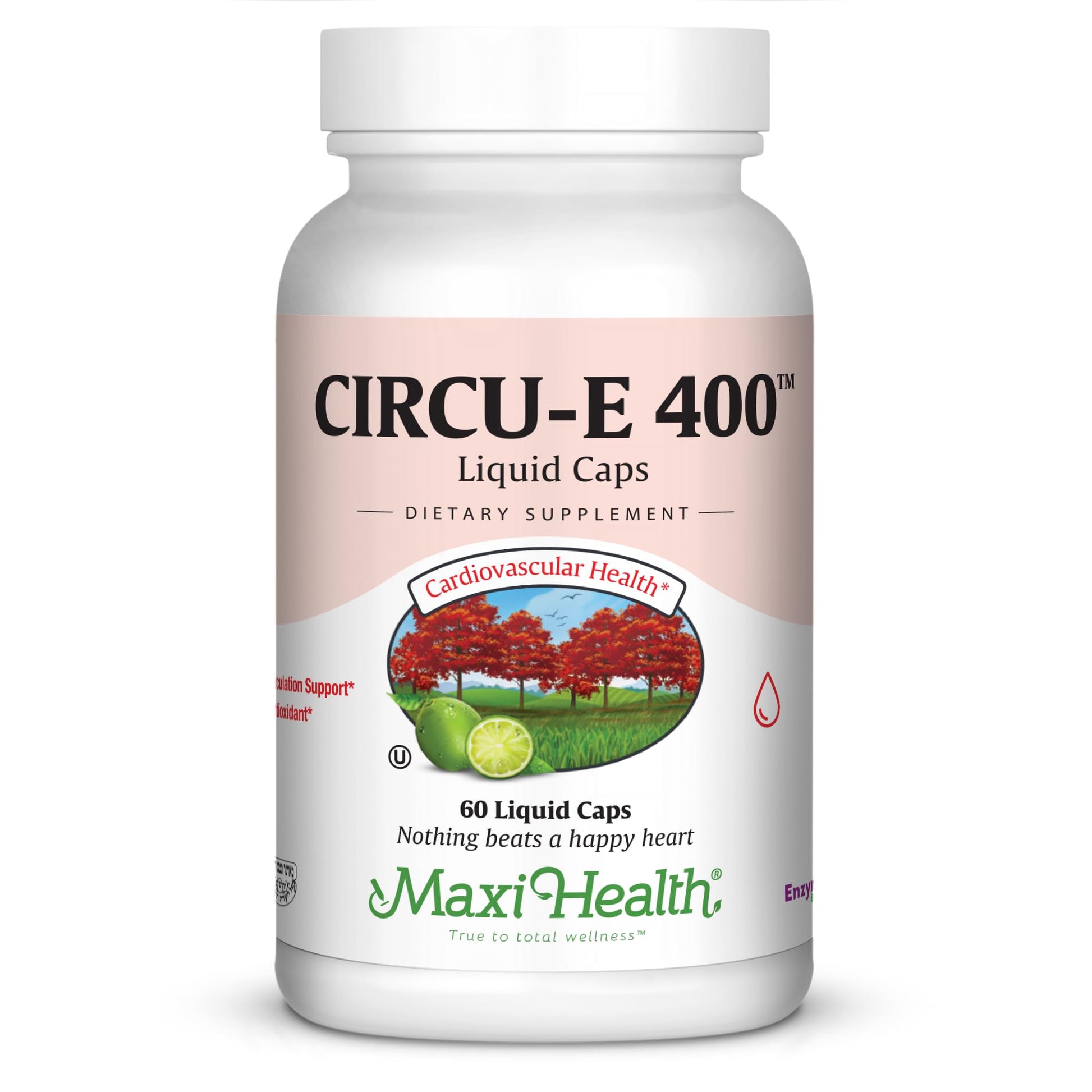 Envase de Maxi Circu E 400 60 cápsulas