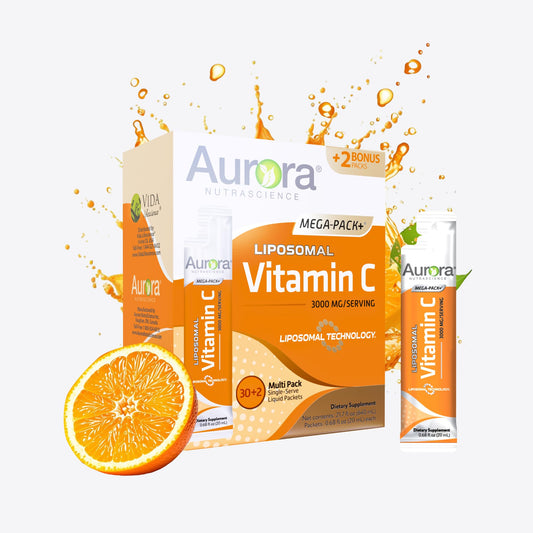 Envase Mega Vitamina C Liposomal Aurora Nutrascience