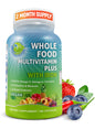 Envase de multivitamina vegana de alimentos integrales con hierro