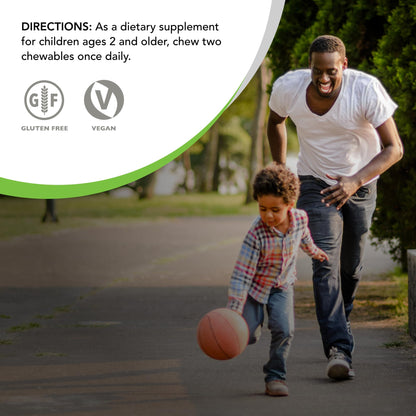 Envase multivitaminas Animal Parade Gold sabor naranja para niños