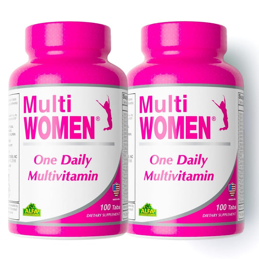 envase multivitaminas mujer con antioxidantes y energía