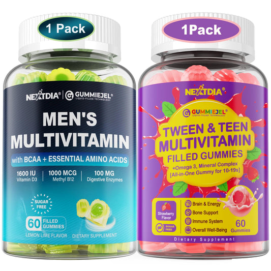 Envase de multivitaminas Nextdia para hombres y adolescentes