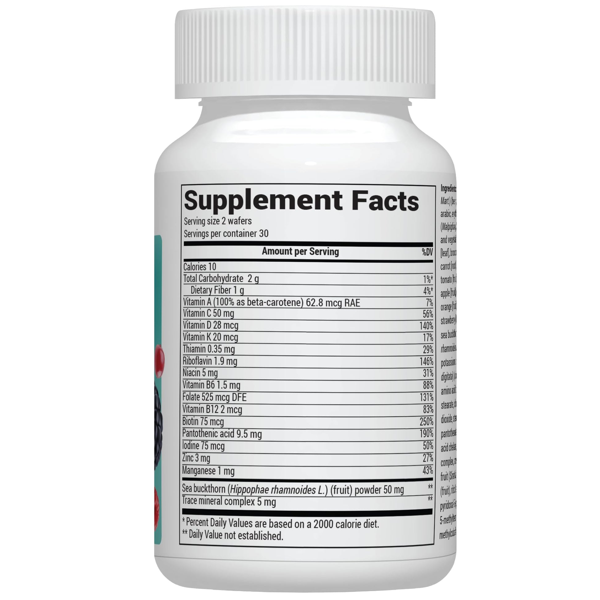Envase multivitaminas para niños Dr Berg